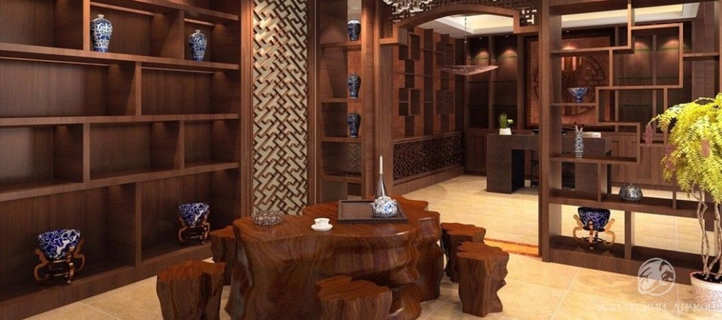 Chinese-style-tea-shop-interior-design-rendering (2)